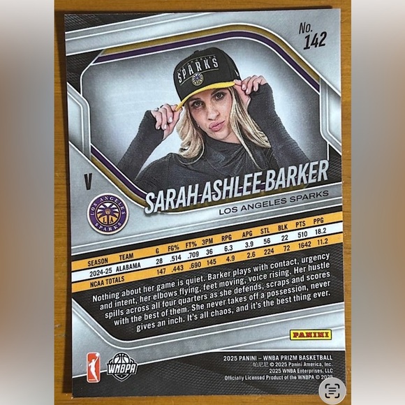 Panini Prizm Trading Card - Black and Gray - Picture 2 of 2